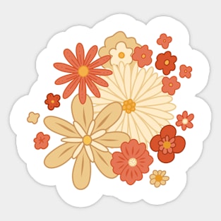 Hippie flowers Sticker